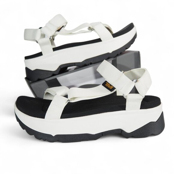 Teva Jadito Universal Flatform Strappy Sandals Women's 8 White 1117070 - Picture 1 of 11